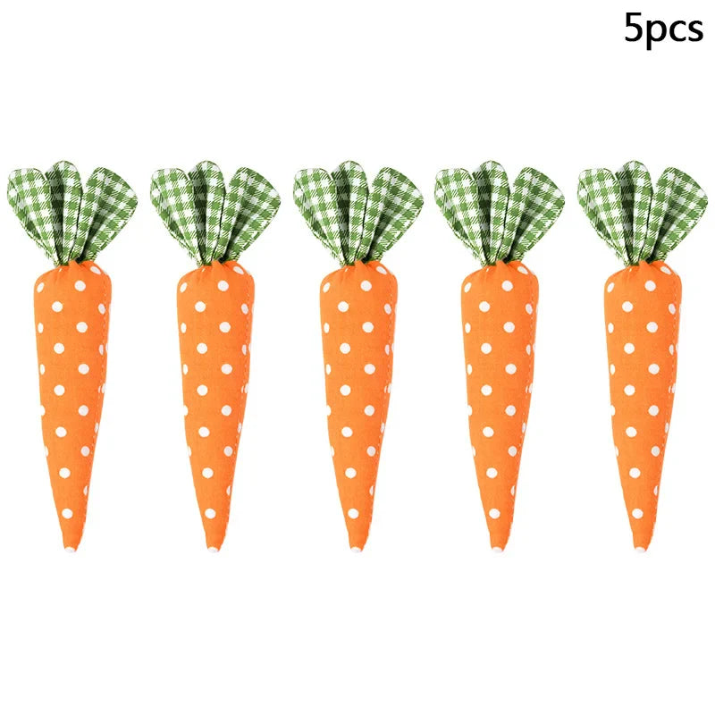 1/5pcs Easter Spring Carrot Ornaments