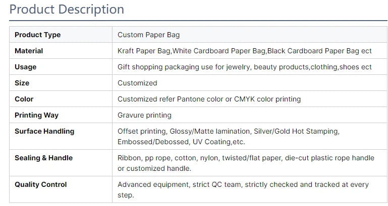 500Pcs Custom Shopping Bag Elegant Paper Packaging Cosmetic Gift Bags with Logo