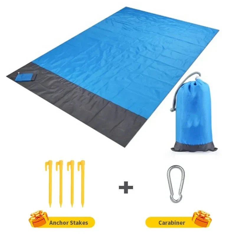 Waterproof Pocket Beach Mat – Lightweight Folding Outdoor Blanket for Camping & Picnics