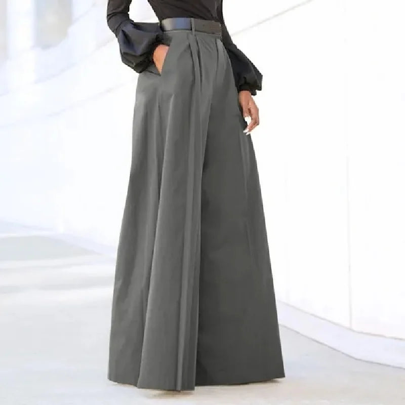 Women's Wide Leg Palazzo Pants Summer Printed Cropped Linen Comfy Baggy