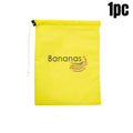 Durable Yellow Banana Storage Bag – Insulated Fresh-Keep Drawstring Bag for Fruits & Vegetables | Reusable Banana Preservation Pouch