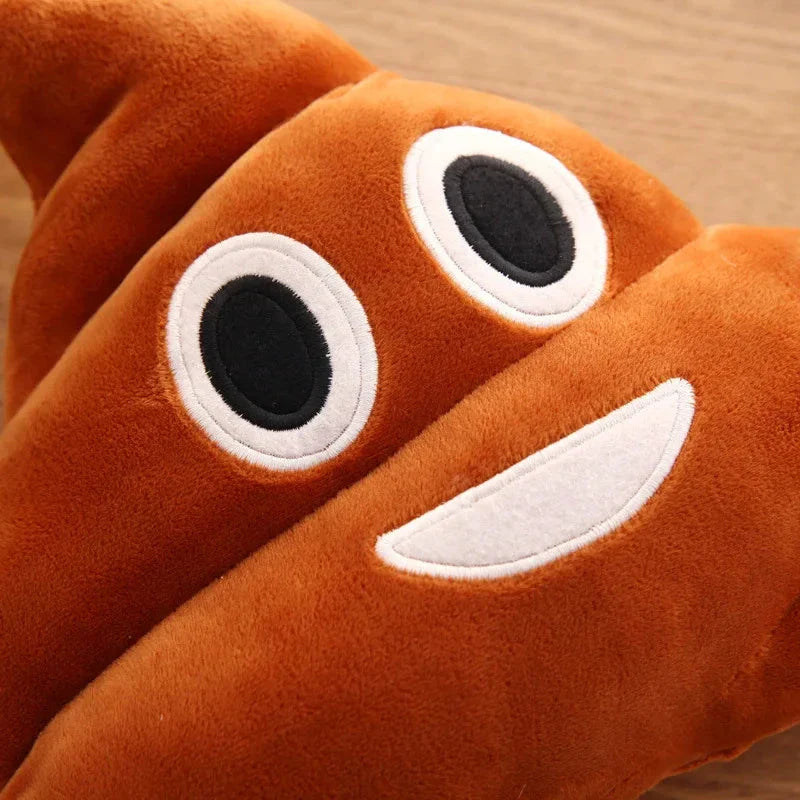Cartoon Poop Plush Toy – Funny Quirky Cushion for Kids