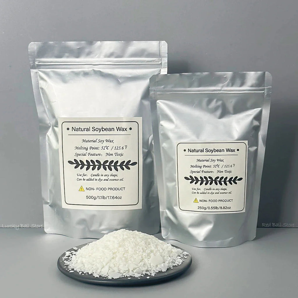 Pure Soy & Paraffin Wax for Candle Making – 250g/500g/1kg Natural Wax Material for DIY Handmade Aromatherapy & Craft Candles