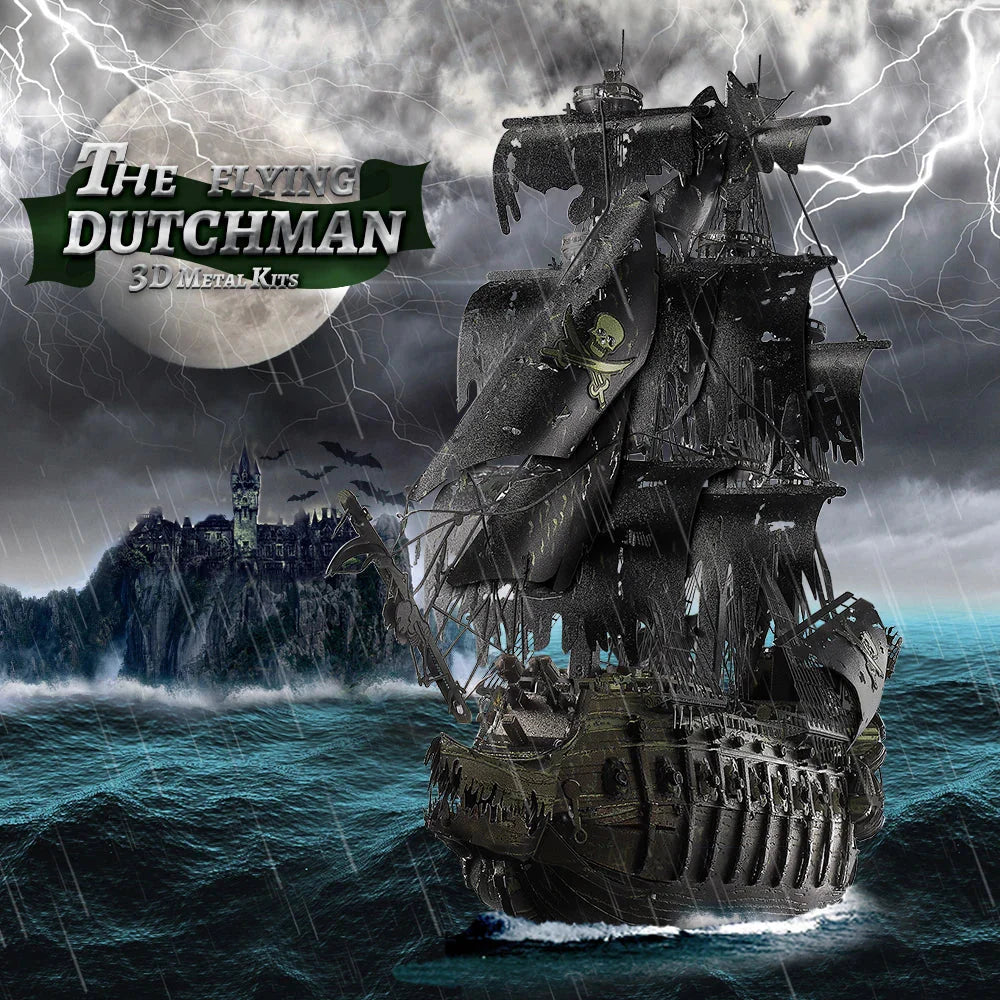 Piececool 3D Metal Puzzle Flying Dutchman Pirate Ship