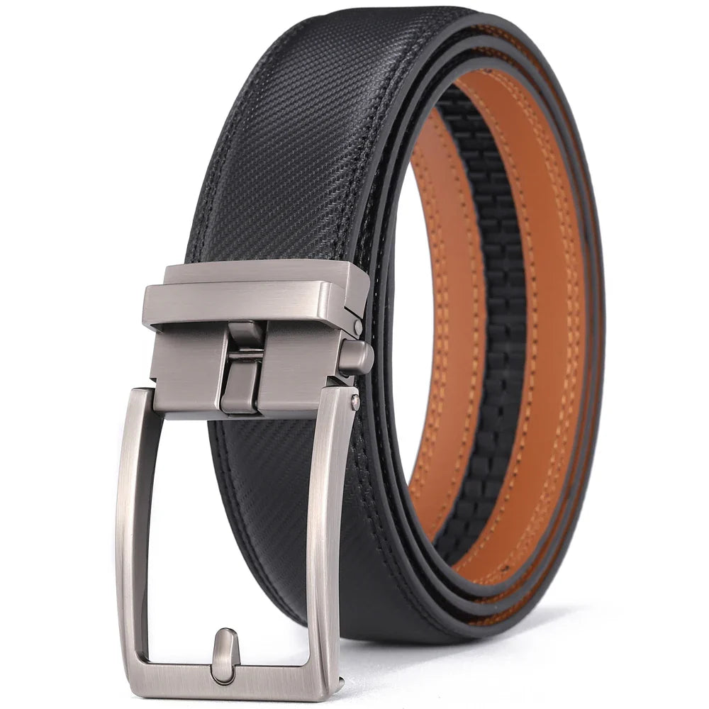 Men Luxury Buckle Genuine Leather Belt