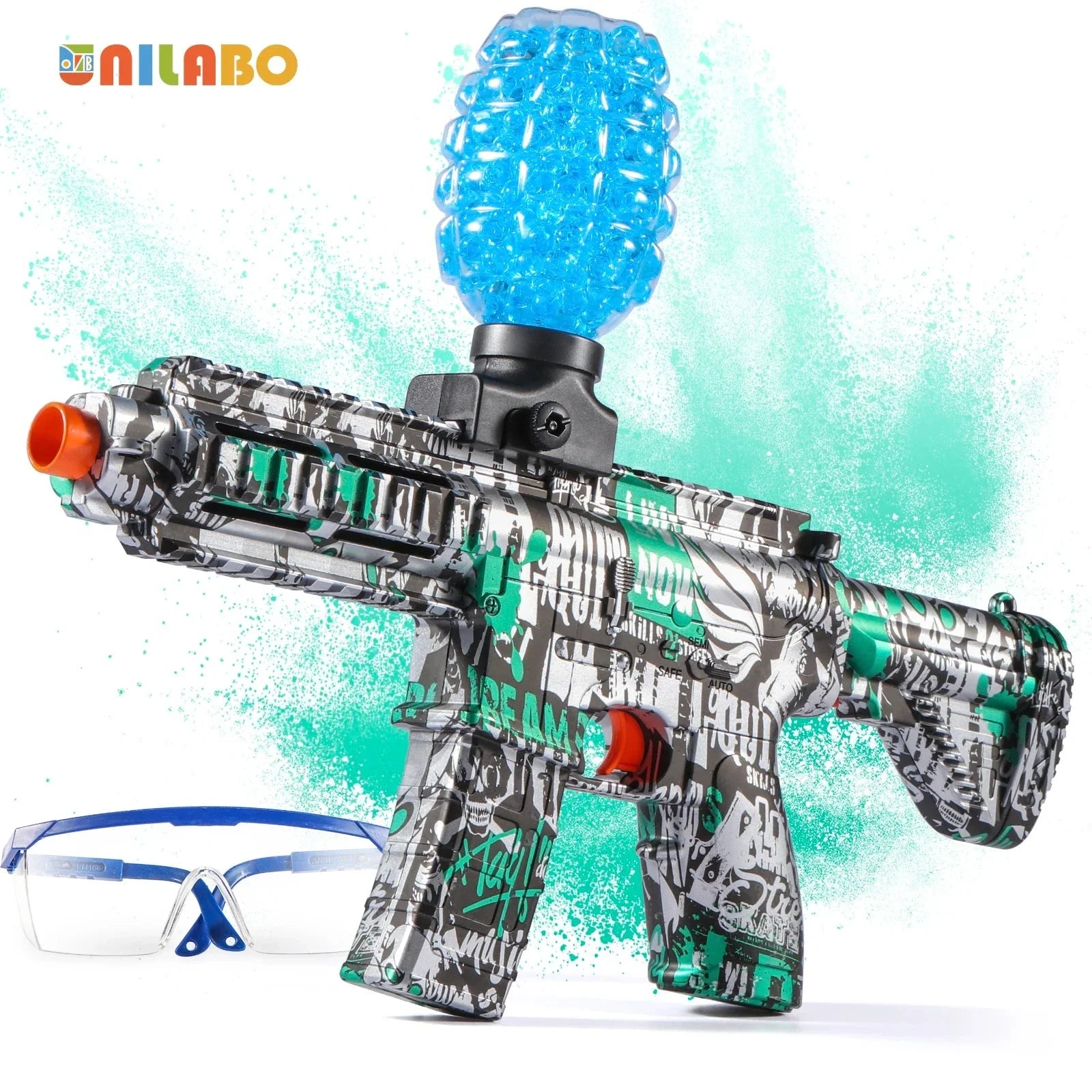 M416 Electric Ball Blaster Toy Gun – High-Speed Rechargeable Toy with Metallic Finish, Perfect Holiday Gift (Bullets Excluded)