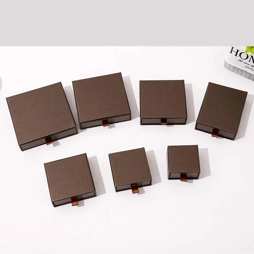 10pcs Paper Jewelry Gift Boxes for Rings, Earrings & Bracelets
