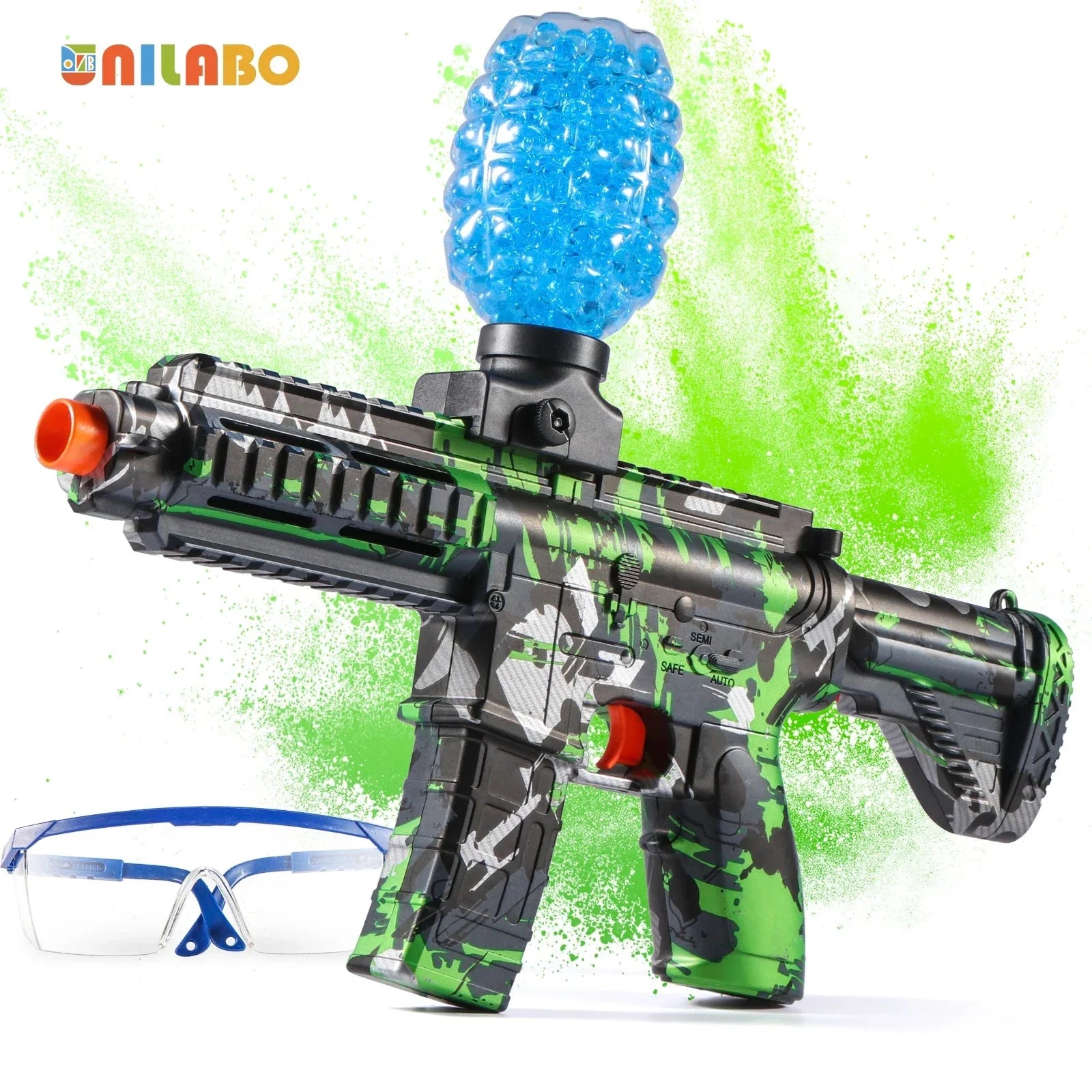 M416 Electric Ball Blaster Toy Gun – High-Speed Rechargeable Toy with Metallic Finish, Perfect Holiday Gift (Bullets Excluded)