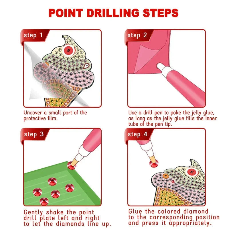 Children's Unicorn Diamond Painting Kit - DIY Keychain Sticker Art for Girls