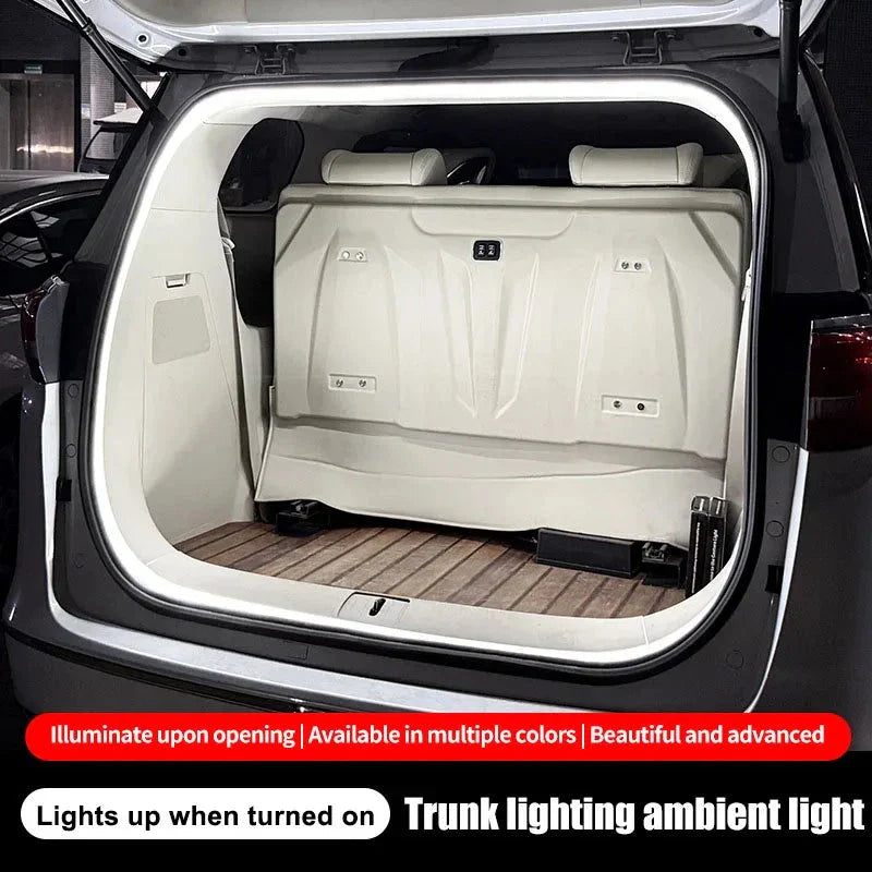 LED Car Trunk Light Strip – Automatic Sensor Ambient Light Bar, Waterproof Hidden Installation, Auto Interior Decor Accessory