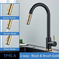 Kitchen Faucet Two Function Single Handle Pull Out Mixer Hot and Cold Water Taps