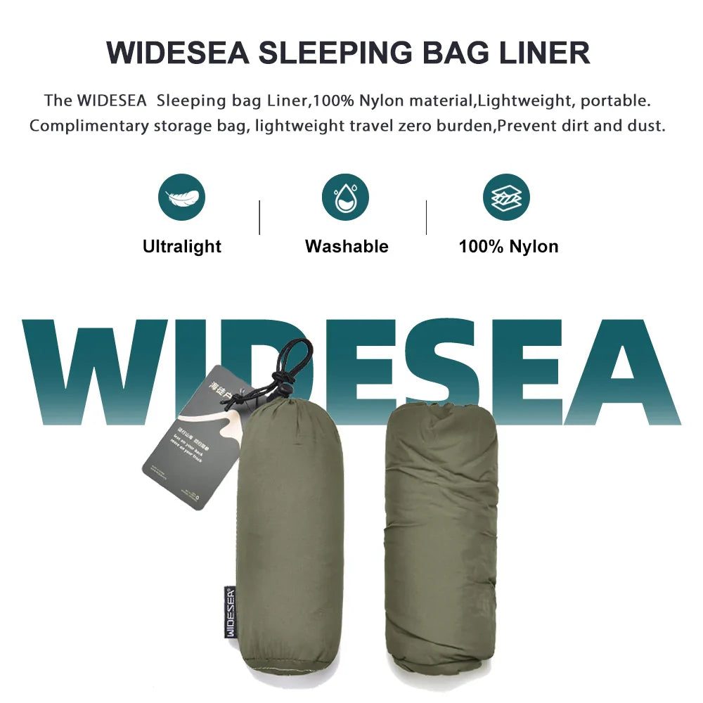 Outdoor Camping Sleeping Bag Liner Ultralight Mummy Sleeping Bag Backpack Liner Single Person Travel  Sleeping Bag