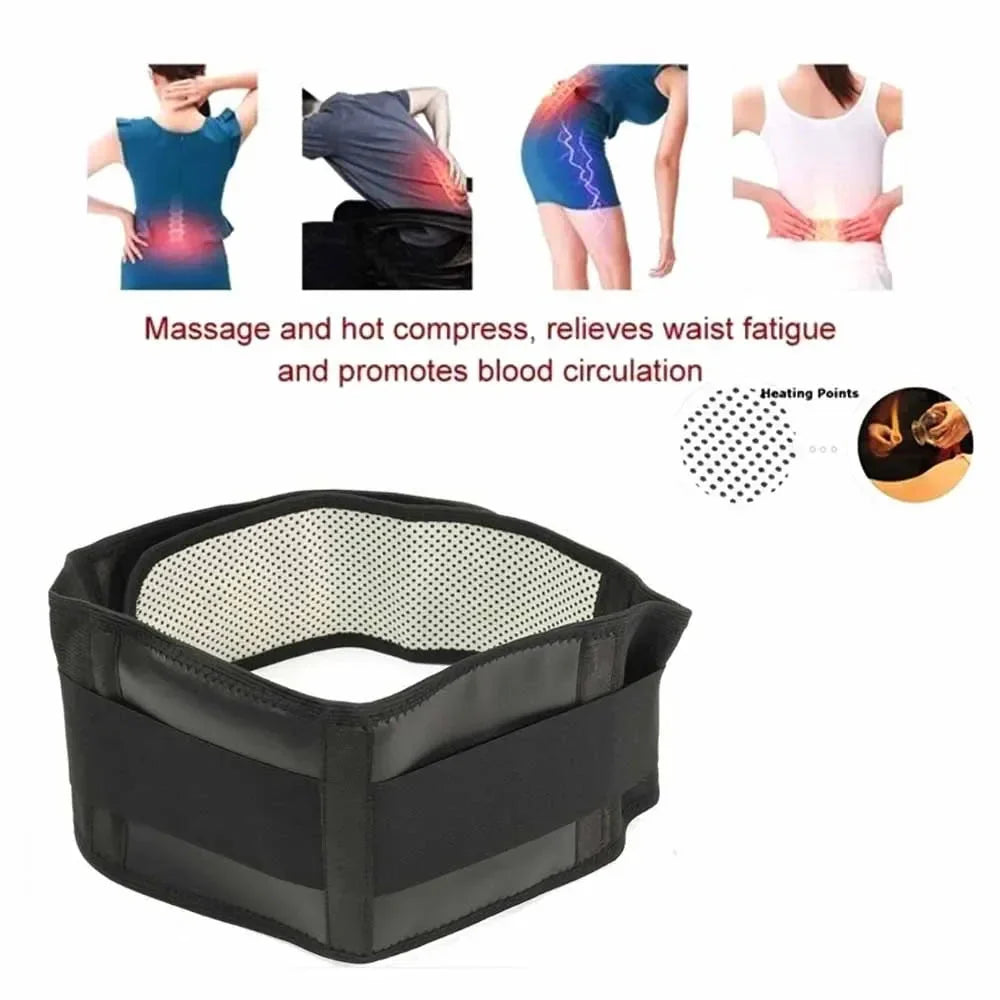Adjustable Magnetic Therapy Back Belt – Lumbar Support & Self-Heating