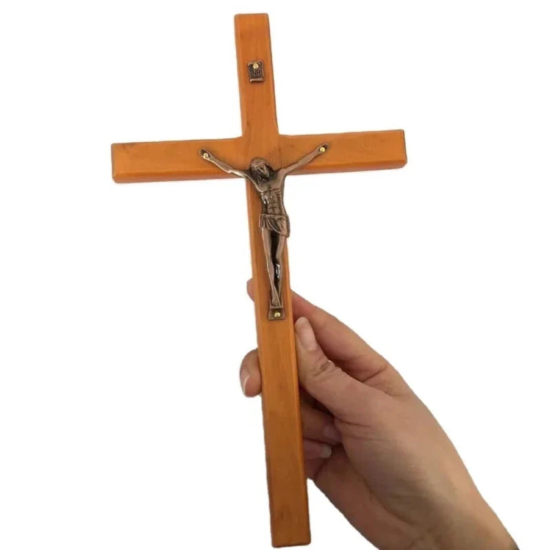 Catholic Jesus Christian Wall Hanging Cross Prayer Religious Ornaments Gift Church Decoration