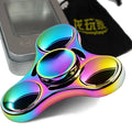 Stainless Steel Fidget Spinner – High-Speed Precision Metal Hand Spinner | 3+ Minute Spin Time for EDC, ADHD & Anxiety Relief