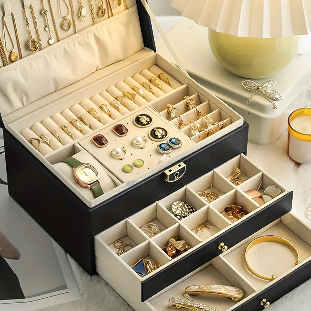 Jewelry Storage Box – Necklace & Earrings Organizer for Gifts