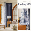 French Pastoral Style Blackout Curtains Light Luxury Bedroom Minimalist Living Room Bay Window Drapes 100% Polyester Home Balcony