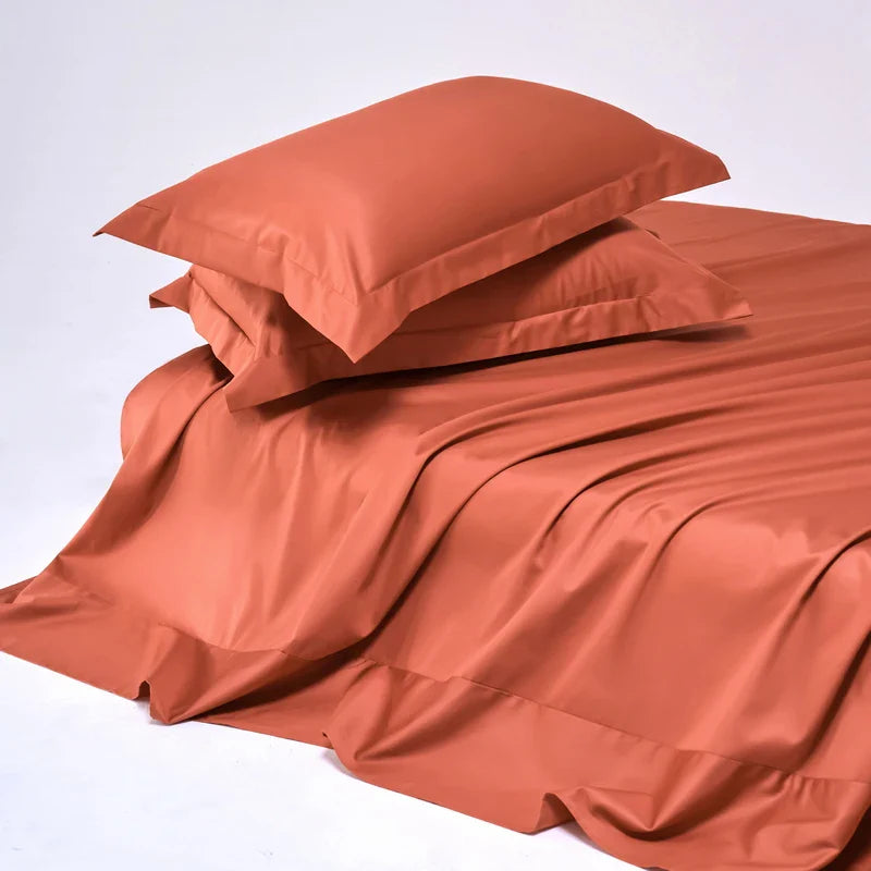 100% Egyptian Cotton Bed Sheet Set 1000TC Size Single, Double & Queen