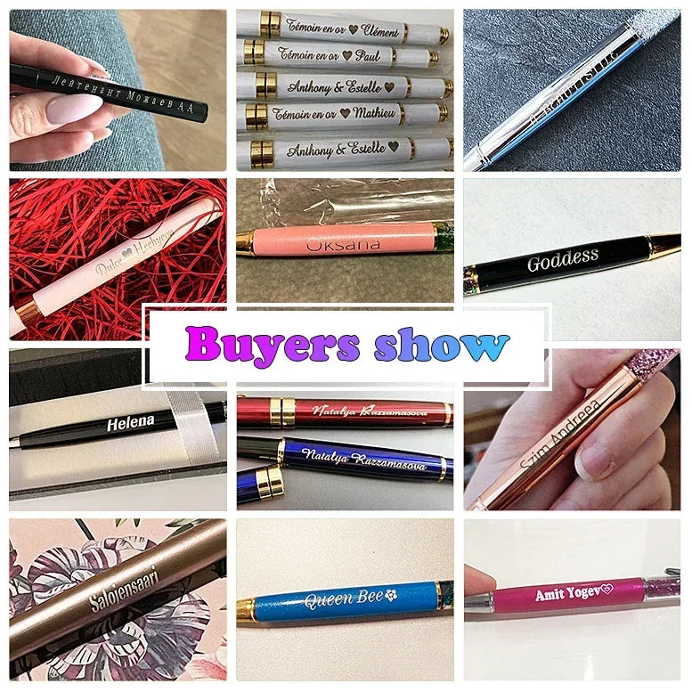 100pcs/lot Hot Sell Metal Ballpoint Pen Support Custom Logo Advertising Wholesale Personalized Pen Advertising Promotional Gift