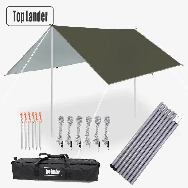 Ultralight Waterproof Tarp Tent – Large Sun Shelter Awning for Camping, Beach & Outdoor Adventures