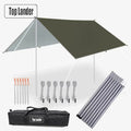 Ultralight Waterproof Tarp Tent – Large Sun Shelter Awning for Camping, Beach & Outdoor Adventures