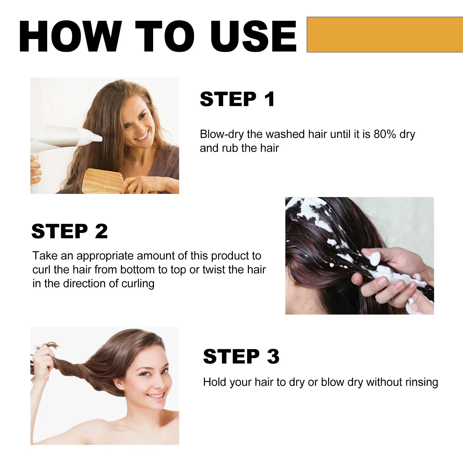 Hair Curling Cream Styling Sculpting Frizzy Wavy Boost Elastin Volumizing Hair Nourishing