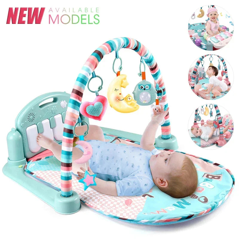 Baby Fitness Play Gym with Music & Piano Mat