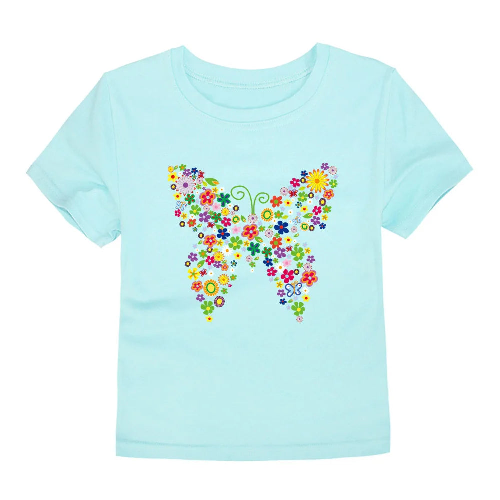 100% Cotton Toddler Girl T- Shirts