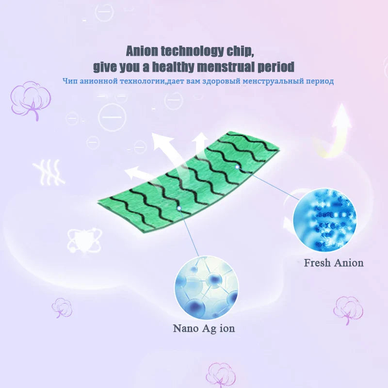 27Pcs/3Bags Anion Sanitary Napkin Menstrual Pad Feminine Hygiene Product Night use Nursing Care Menstrual Period Sanitary napkin