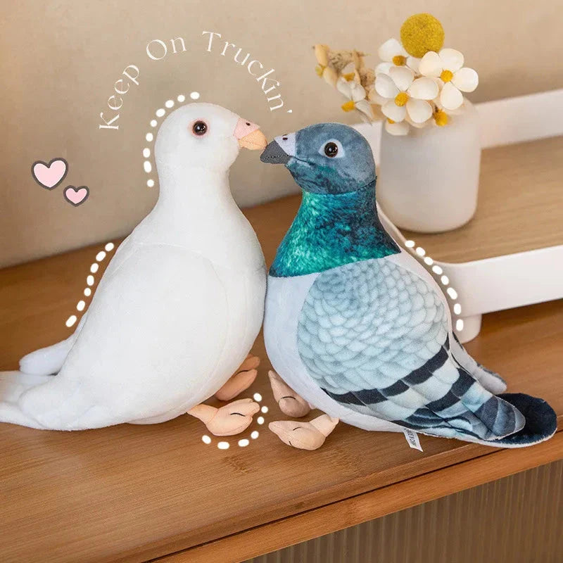 Simulation Pigeon Plush Toy – Cartoon Peace Dove Stuffed Doll Gift