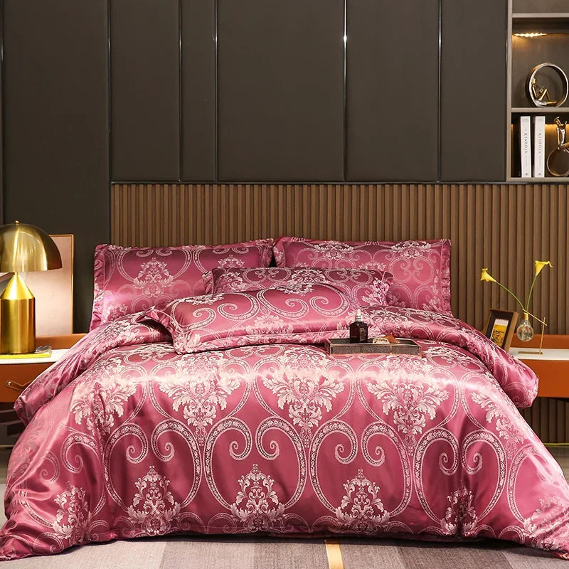 European Soft Fabric Luxury Duvet Cover Set - 3pcs