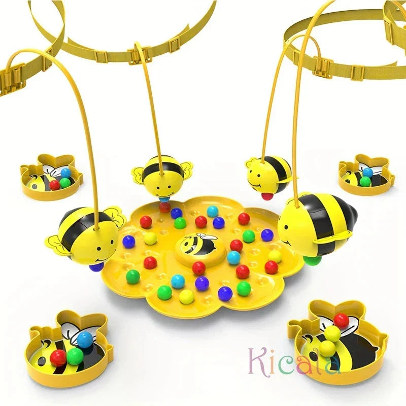 Little Bumblebee Fishing Puzzle Board Game - Interactive Educational Toy for Kids & Family Fun