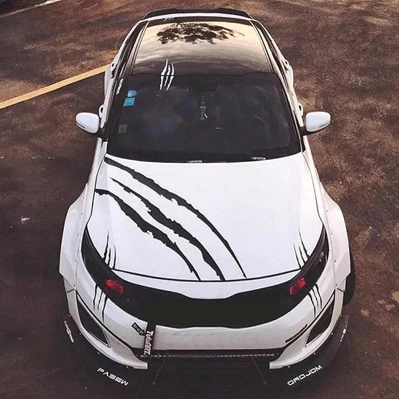 Monster Claw Car Stickers Automobile Hood DIY Vehicle Headlight Refit Reflective Vinyl Decal Ghost Paw Scratches Auto Decoration