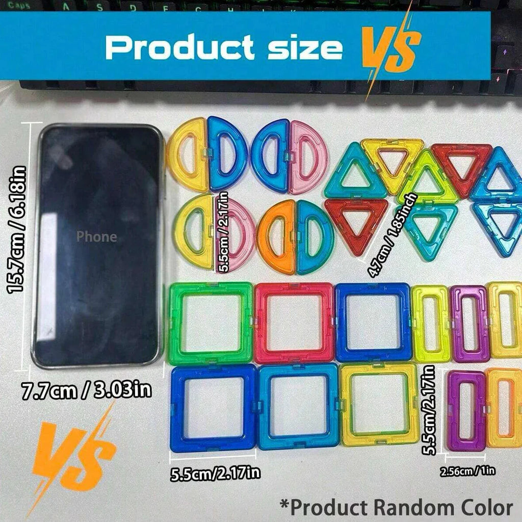Magnetic Building Blocks - STEM Educational Toys for Kids Aged 4-12