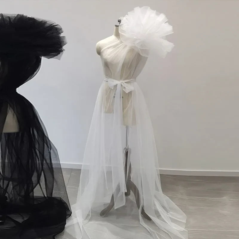 See Through Sexy Maternity Photoshoot Dresses One Shoulder Pregnant Women