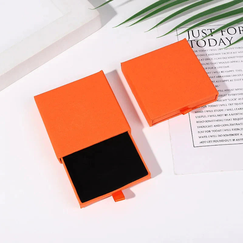 10pcs Kraft Paper Jewelry Boxes for Necklace Bracelet Earrings Gifts
