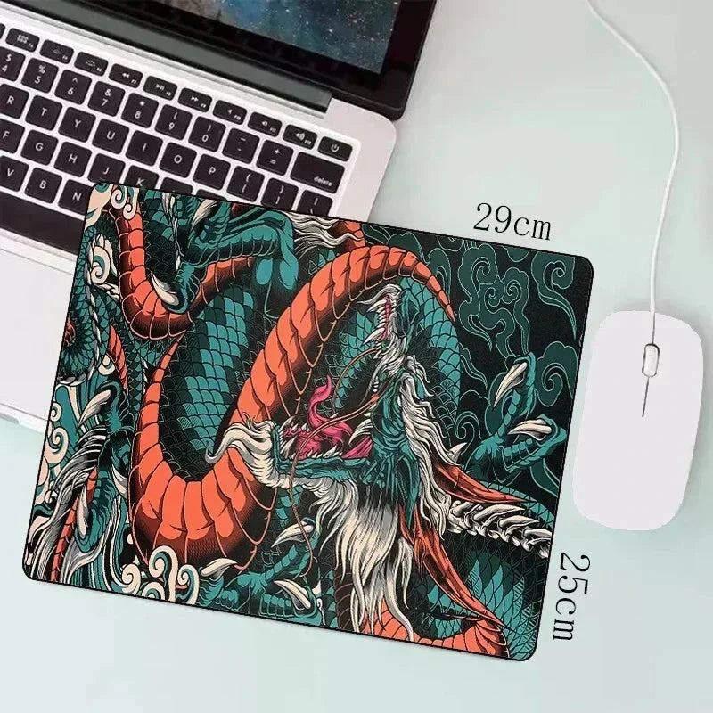 Japanese Dragon XXL Gaming Mouse Pad - Anime Desk Mat for Esports
