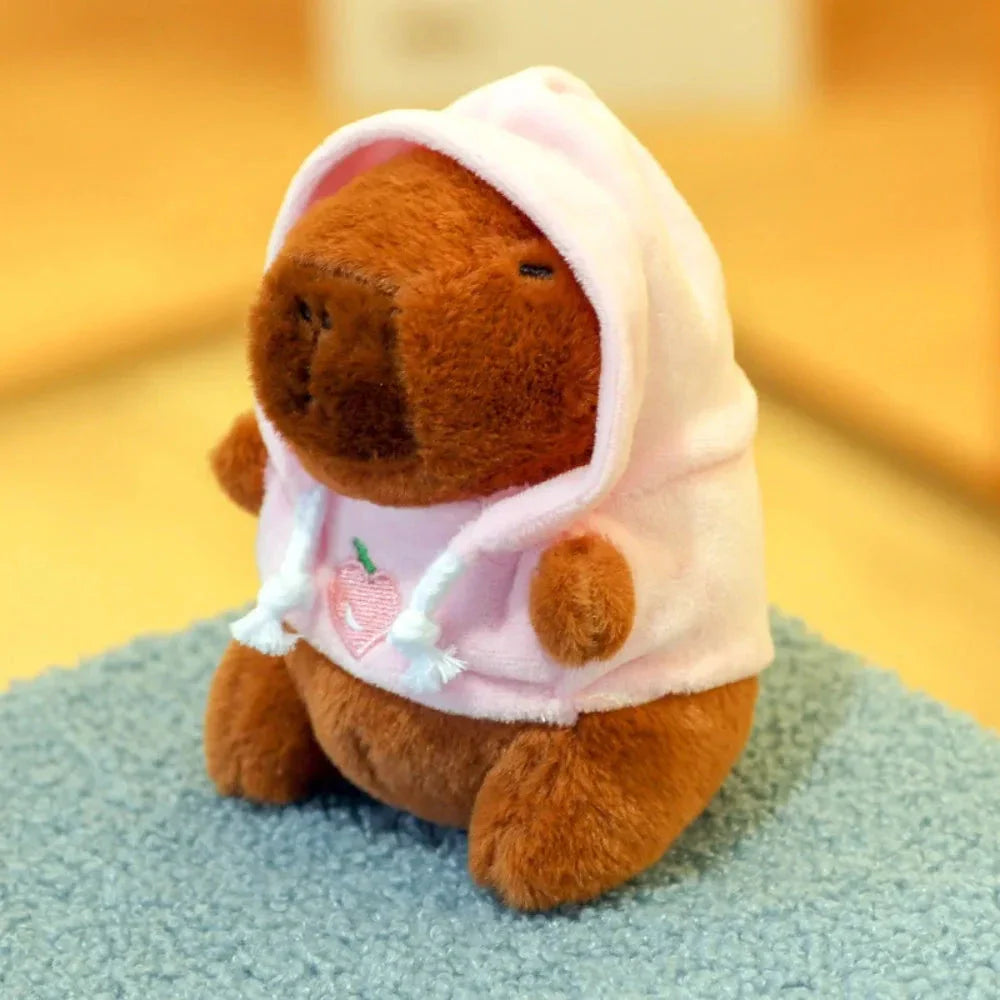 Cute Capybara Plush Toy Hoodie – Small Winged Stuffed Doll for Kids