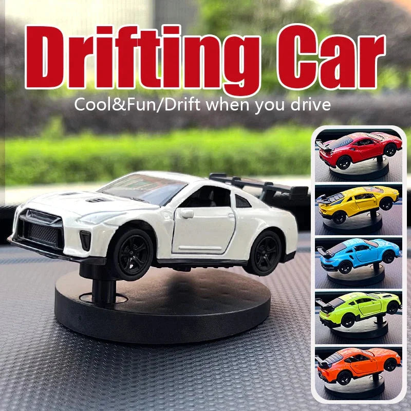 Drift Car Dashboard Swing Toy - Cool Sports Race Ornament for Car Interior Decor