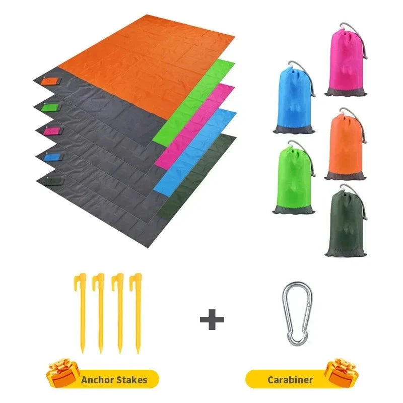 Waterproof Pocket Beach Mat – Lightweight Folding Outdoor Blanket for Camping & Picnics