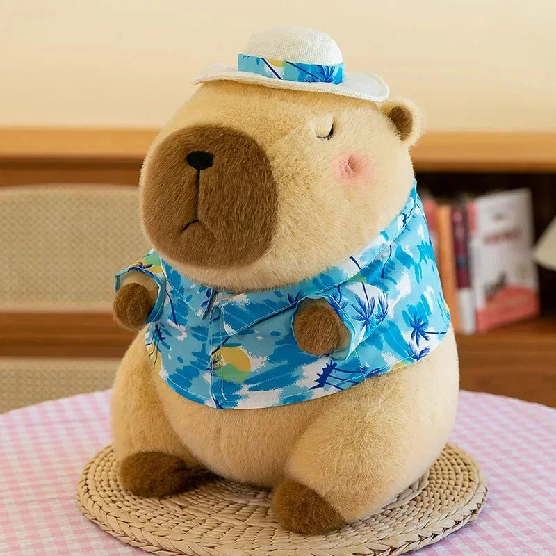 12-32cm Capybara Plush Simulation Capibara Anime Fluffty Toy Cute Doll Stuffed Animals Soft Doll Plush Children Christmas Gift