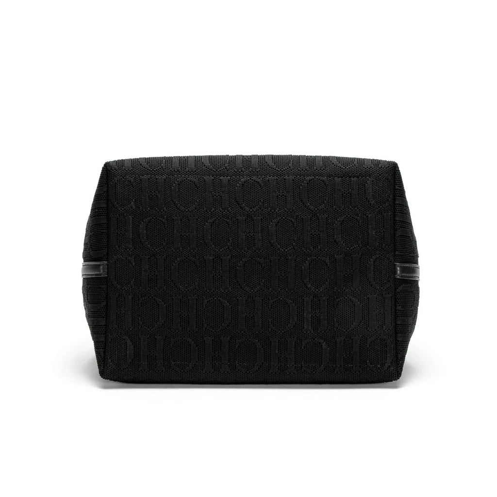 CHCH Large Capacity Black Knitted Tote Bag – Simple Shopping Handbag