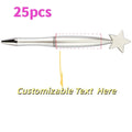 25PCS Customizable Star Ballpoint Pens for Promotional Gifts Colorful Bulk Pens Twist Action for Advertising Business Gifts