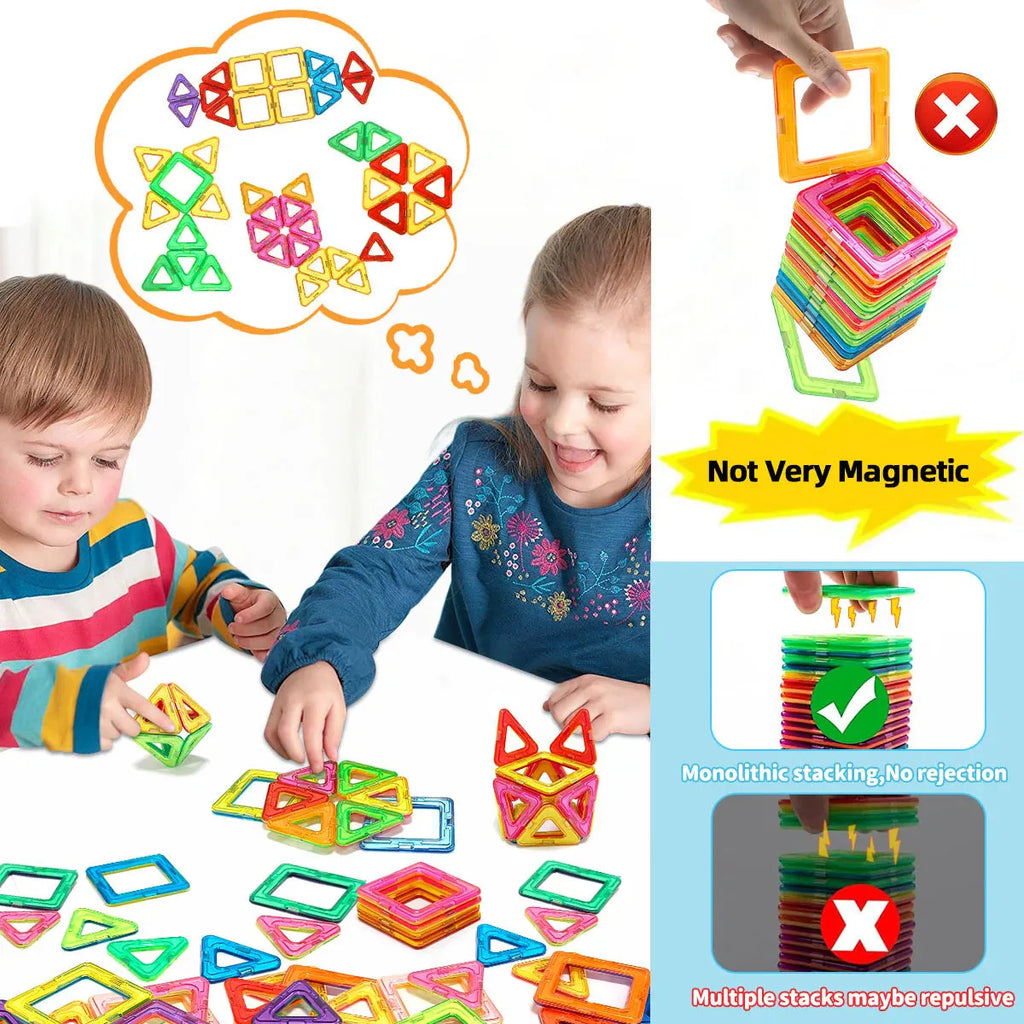 Magnetic Building Blocks - STEM Educational Toys for Kids Aged 4-12