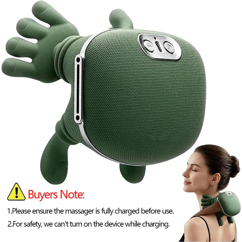 Bionic Neck Shoulder Massager N7 Kneading Pillow for Full Body Relief