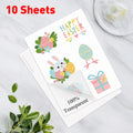 50 Sheets A4 Sticker Paper for Printer Inkjet/Laser Printer Vinyl Paper Sticker Self Adhesive Gift Stationery Label Stickers DIY