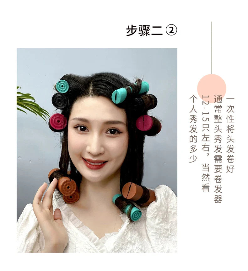 10pcs Heatless Hair Soft Curling Rollers