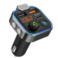 Bluetooth 5.0 FM Transmitter Car Kit - Wireless Hands-Free MP3 Player, Dual USB Quick Charger, PD 20W + QC 3.0, Car Audio Receiv