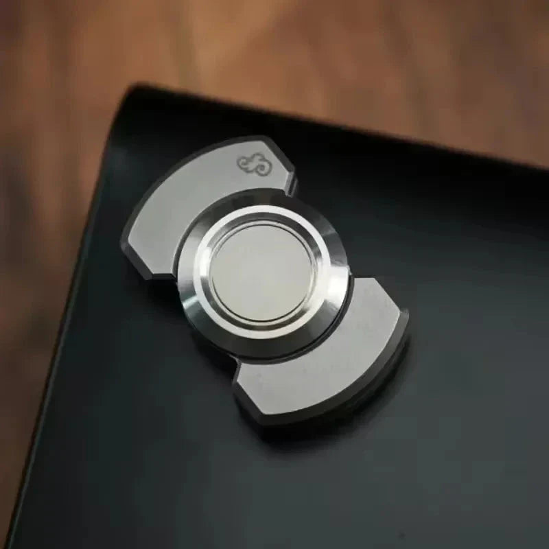 Metal Magnetic Slider Fidget Toy – Mini EDC Hand Spinner Push Card for Adults