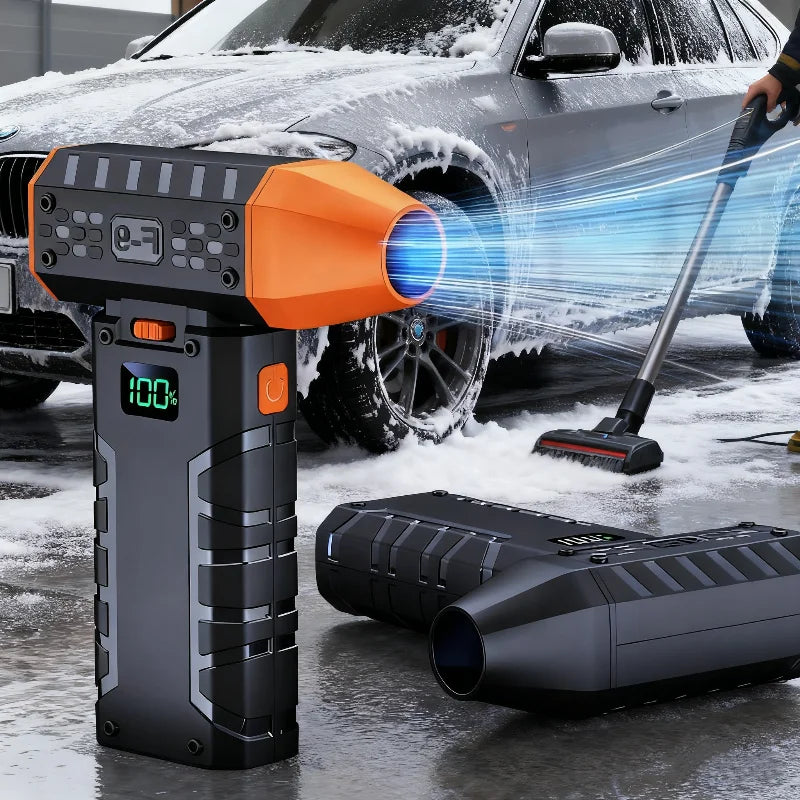 160000RPM Powerful Air Blower Handheld Car Wash Air Gun Electric Turbo Jet Fan 52m/s Wind Speed Brushless Motor Violent Fan Dry